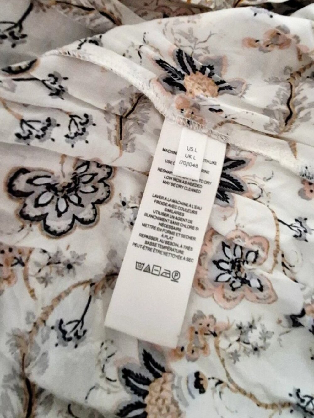 Free People Sweet Escape Maxi Dress Ivory Combo Size L NWT - Picture 15 of 16